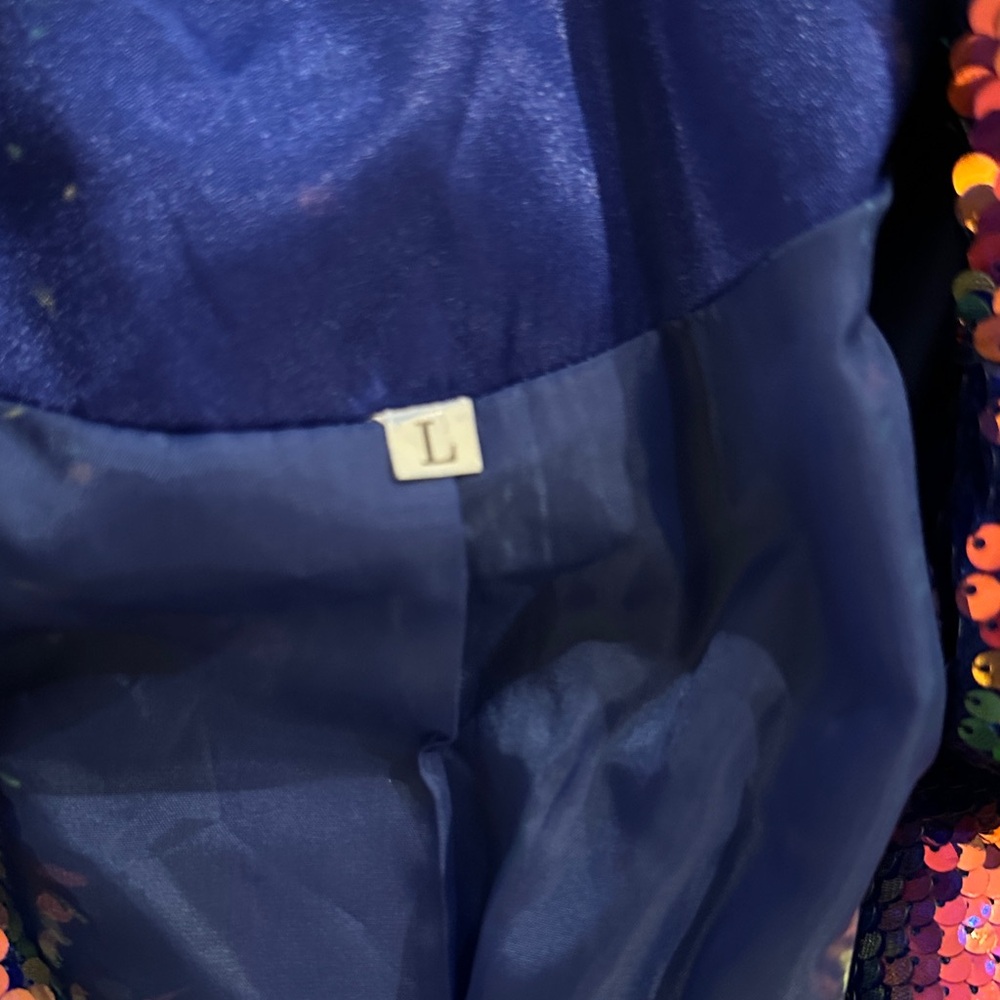 Source Unknown Multicolor Sequin Blazer - image 3